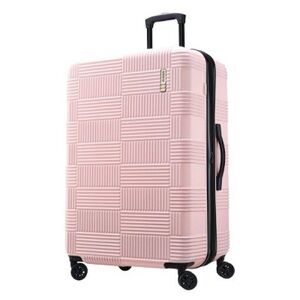 American Tourister Light Pink Checkered Hardside Spinner